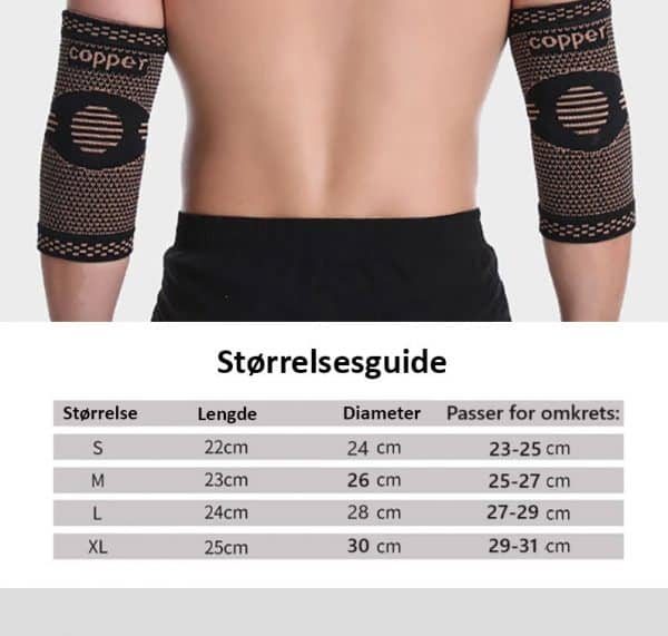 Albuekompresjonsstøtte (med kobberinfusjon) - Bilde 2