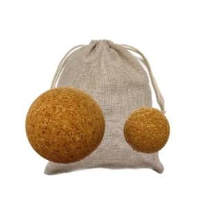 Sett med 2x yoga muskelknuteballer (kork)