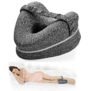Ergonomisk bekkenliggepute (grå m/ festestropp)
