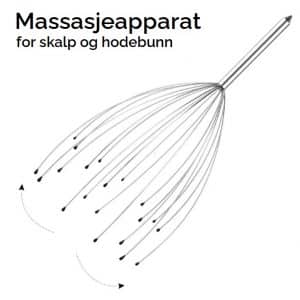 Massasjeapparat for skalp og hodebunn