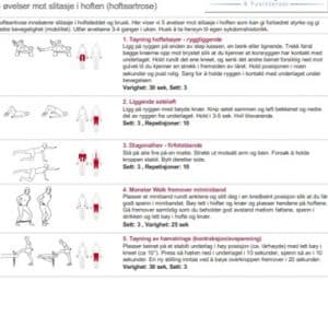 5 øvelser mot slitasje i hoften (treningsprogram - PDF)