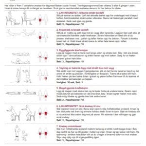 7 trygge øvelser mot Bakers cyste (treningsprogram - PDF)