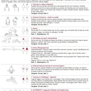 9 avspenningsøvelser ved fibromyalgi (treningsprogram - PDF)